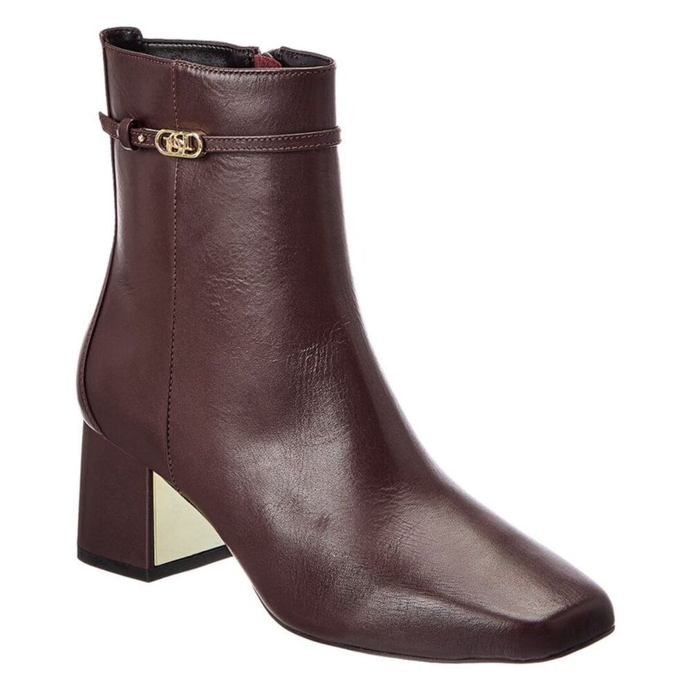 Dune London Onsena Leather Boot, Red